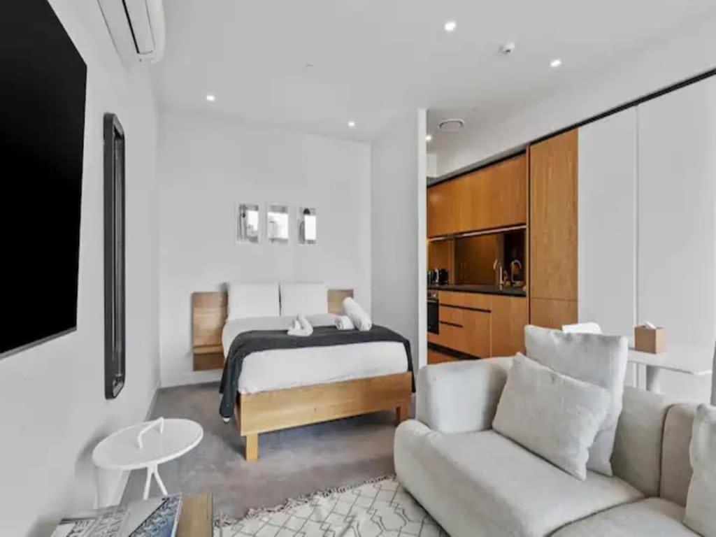 Modern One Bedroom Apartment In Wynyard Quarter Auckland Exterior foto